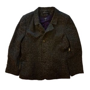 Leopard-print blazer from Dana Buchman, Size 16